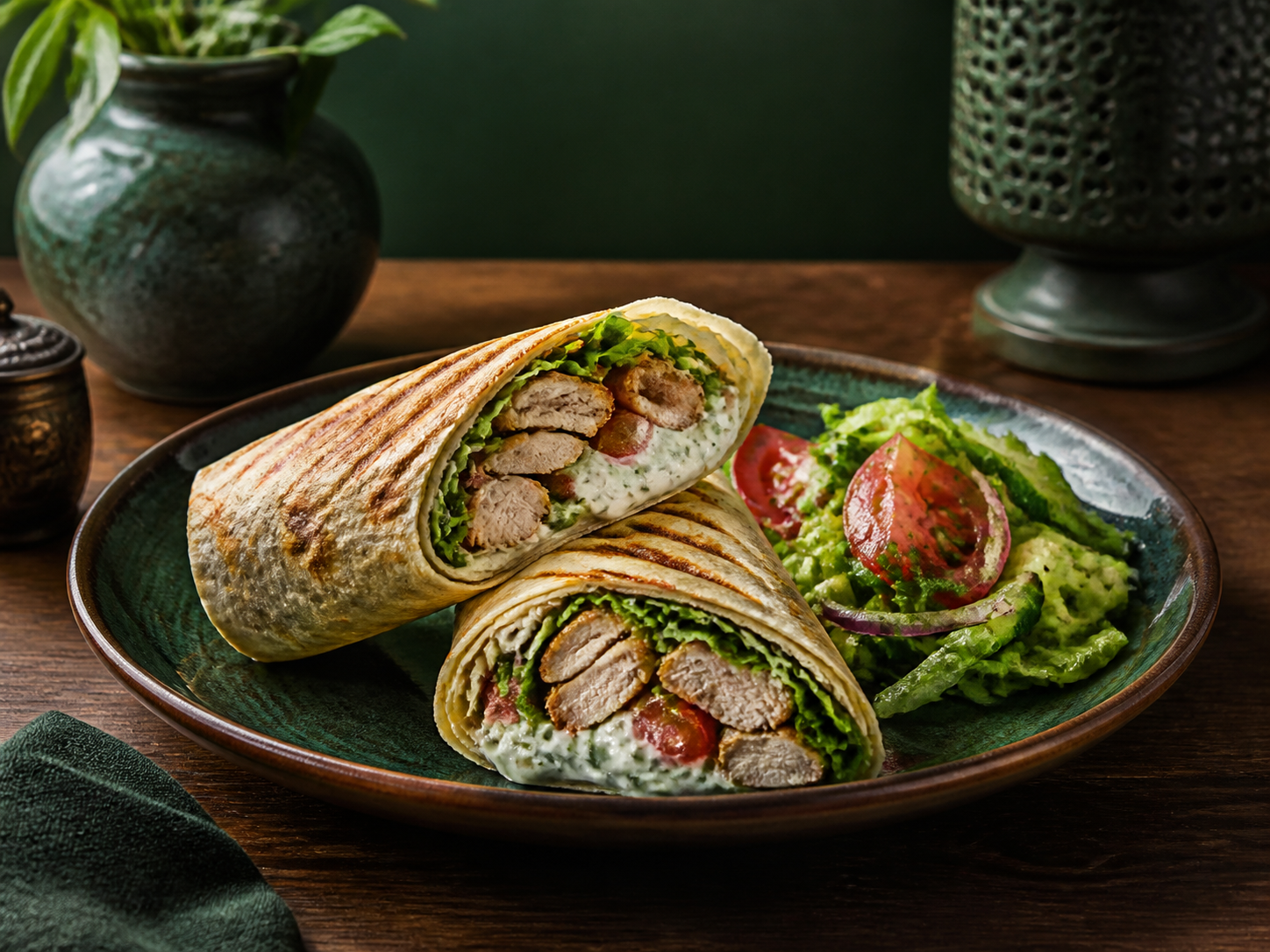 Bahçe Tavuk Wrap için temsili servis fotoğrafı